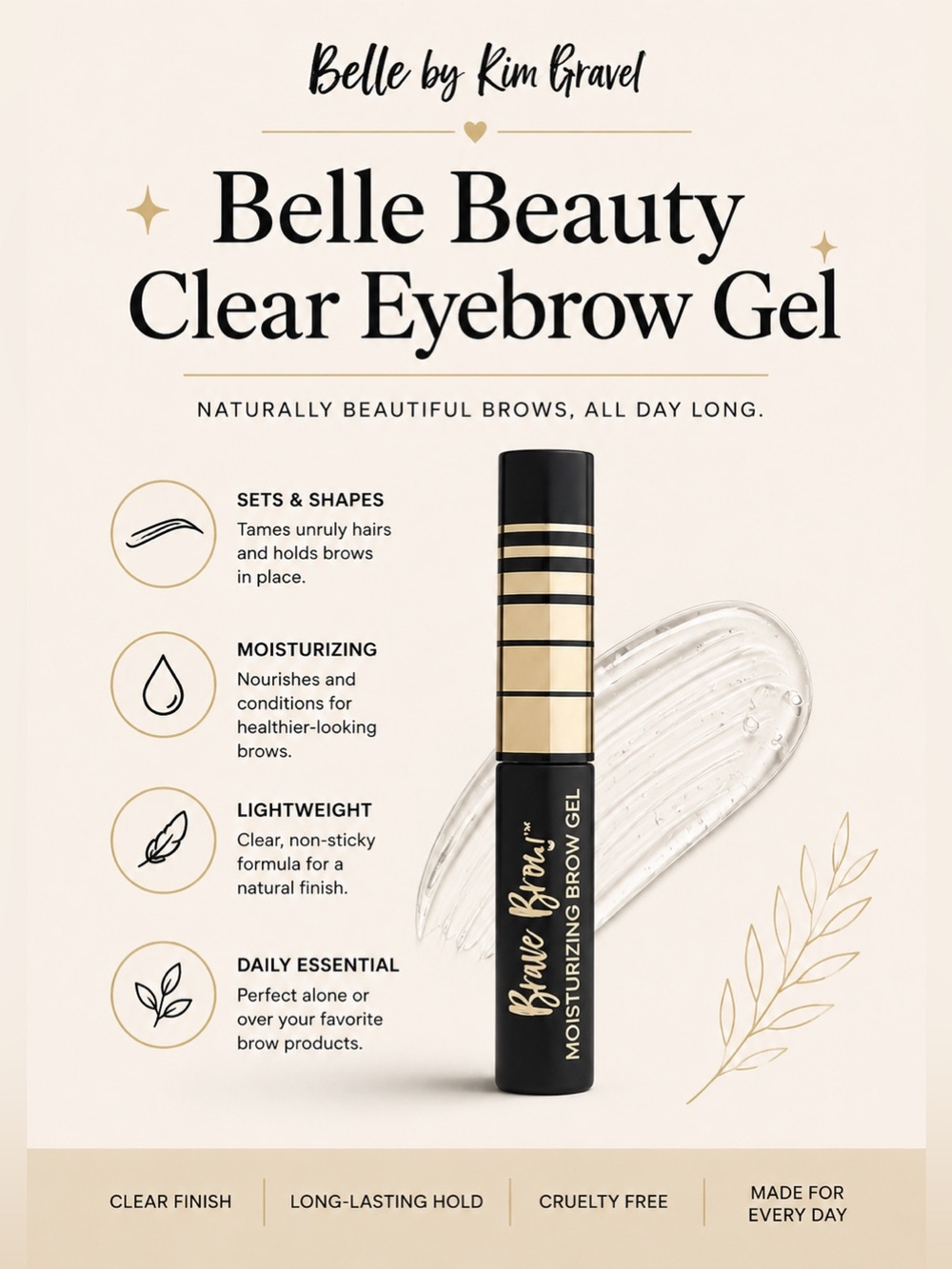 ✨ Belle Beauty Clear Eyebrow Gel ✨